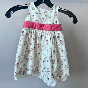 Babies Janie and Jack Dessert Pattern Dress Size 6-12 Months